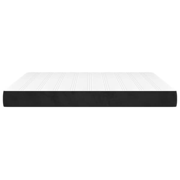 Pocketresårmadrass medium svart 180x200x20 cm sammet