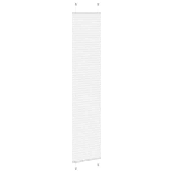 Plisserad persienn vit 50x200cm tyg bredd 49,4cm polyester