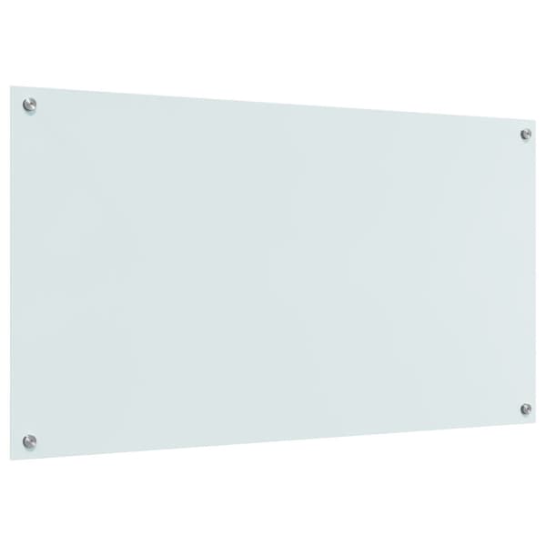 Köksskydd Vit 110 x 60 cm härdat glas