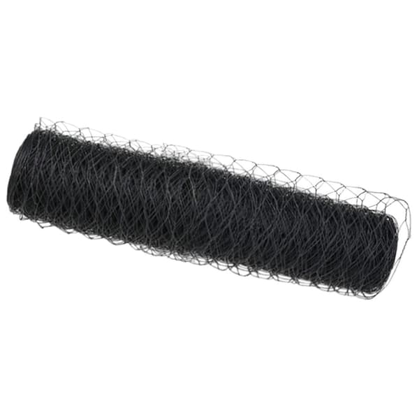 Hexagonstängsel Grå 0,6 x 100 m PVC