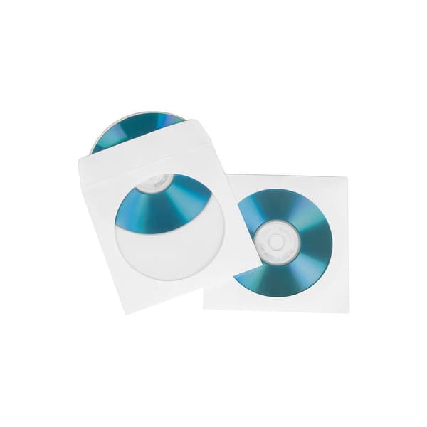 CD-Ficka HAMA papper 100/fp vit