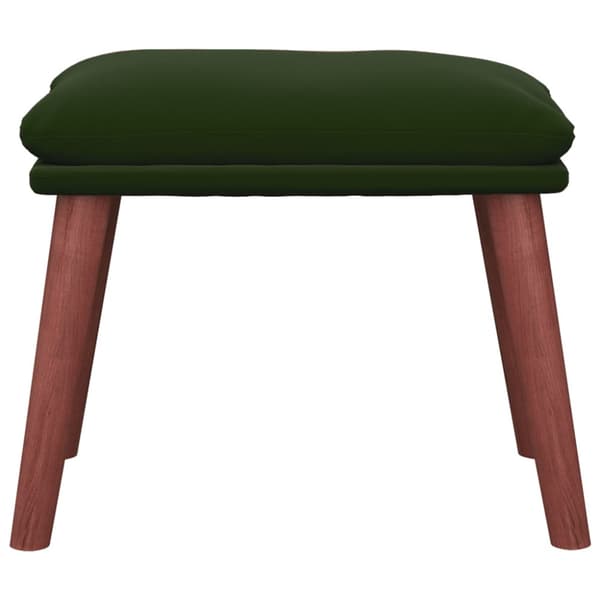 Fotpall mörkgrön 45x29,5x35 cm sammet