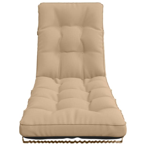 Solstol Kudde VIANEN 100% Polyester Sand 200 x 60 x 8 cm
