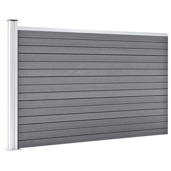 Staketpanel WPC 175x105 cm grå