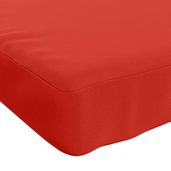 1-delad Bänk Kudde VUGHT 100% Polyester Röd 80 x 50 x 5 cm