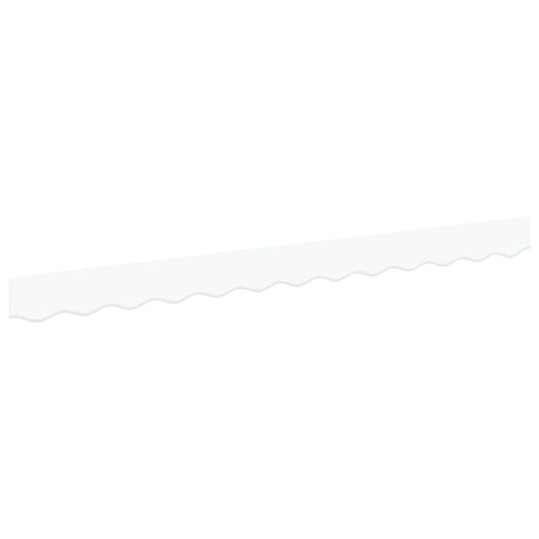 Markisvalance Vit 330 x 20 cm Kanvas
