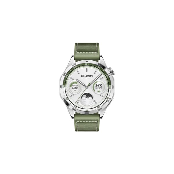 Huawei Watch GT 4 - rostfritt stål - smart klocka med rem - grön