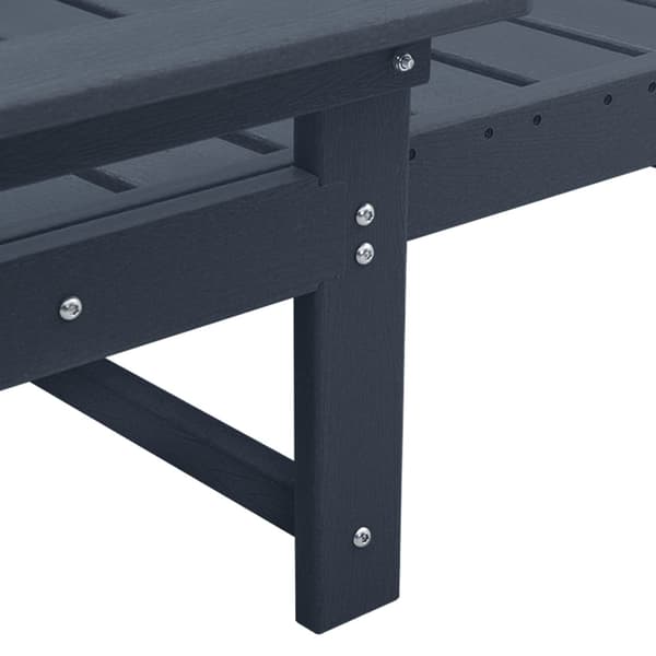 Solstol Reclining 3 pcs Marinblå polyeten
