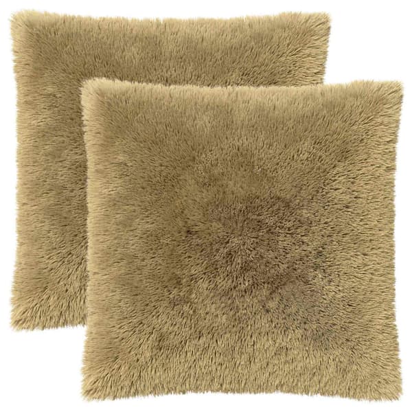 Kudde med kudde HEERLEN 2 st Ljusgrå PV Fleece