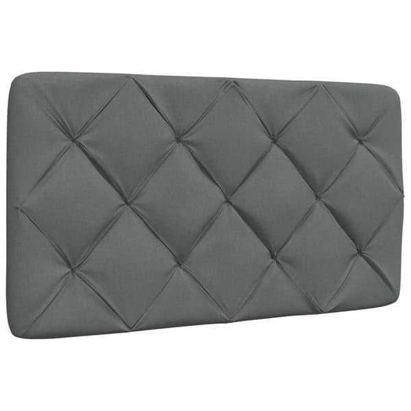 Bed Frame without Mattress Dark Grey 80x200 cm Fabric