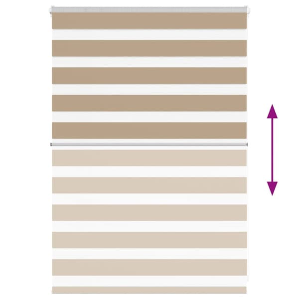 Rullgardin zebra 105x100 cm tyg bredd 100,9 cm polyester