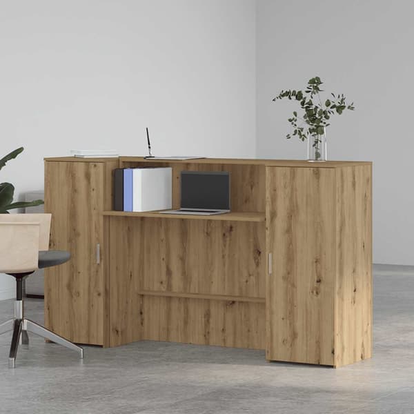 Receptionsdisk artisan ek 180x50x103,5 cm konstruerat trä