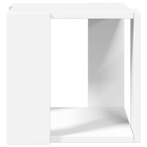 Soffbord vit 32x32x30 cm konstruerat trä
