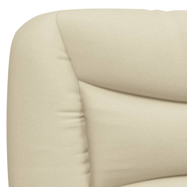 Headboard Cushion "Hvar" Cream 120 cm Fabric
