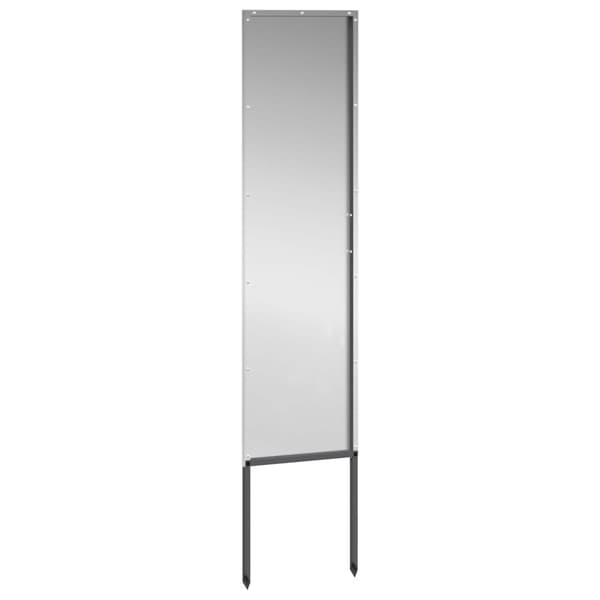 Trädgårds integritetsskärm Silver 32 x 140 cm Galvaniserat stål