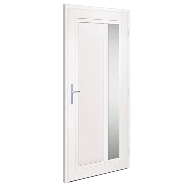 Ytterdörr antracit 98x208 cm PVC