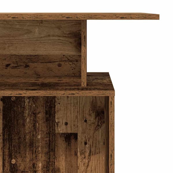 Receptionsdisk åldrat trä 100x40x104 cm konstruerat trä