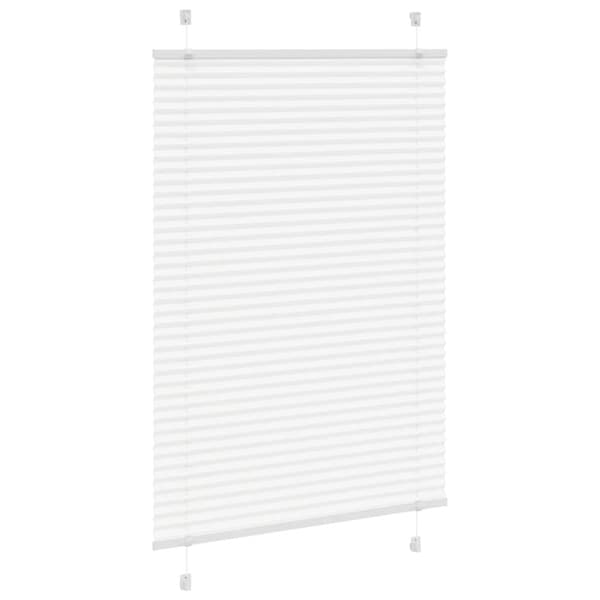 Plisserad persienn vit 95x150 cm tyg bredd 94,4 cm polyester