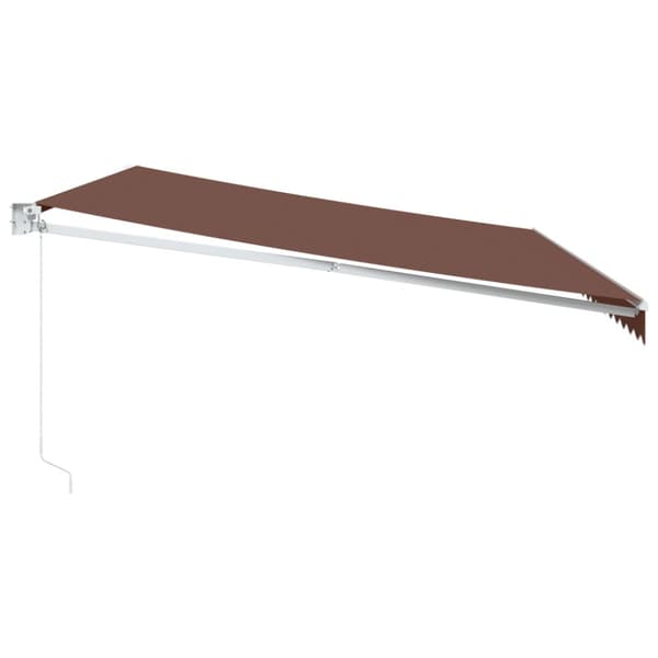 Markis manuellt infällbar 500x300 cm brun