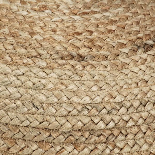 Handgjord sittpuff 40x45 cm jute
