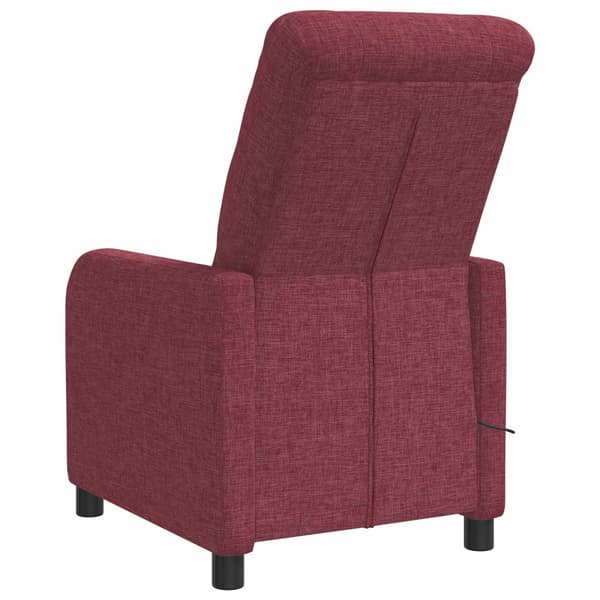 Massagefåtölj Vinröd Tyg