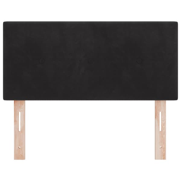 Huvudgavel Svart 100 cm Sammet