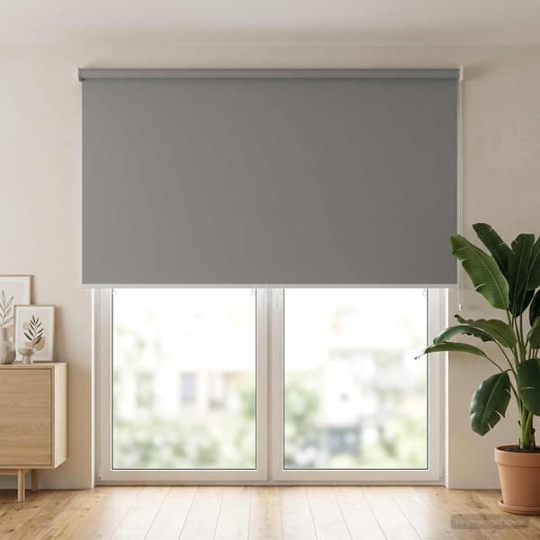 Rullgardin UV-skydd Ljusgrå 180 x 230 cm Polyester