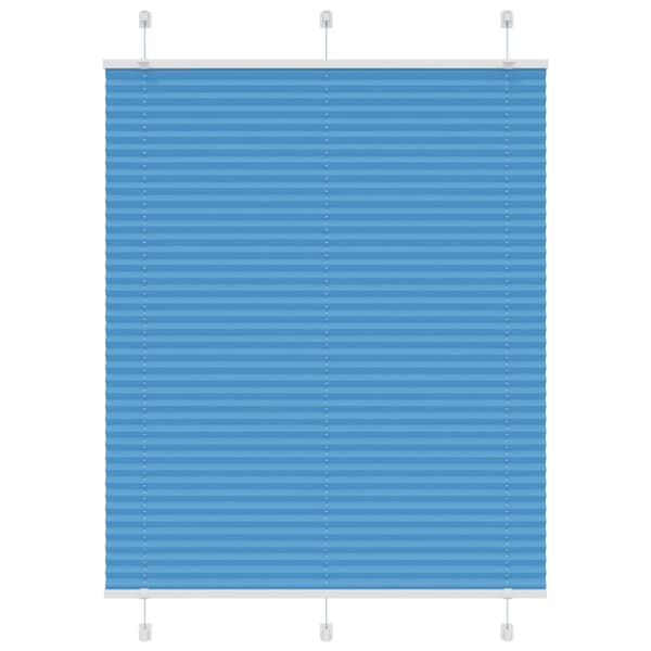 Plisserad persienn blå 105x150 cm tyg bredd 104,4cm polyester