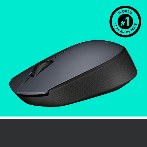 Logitech M170 Grey-K datormöss Ambidextrous RF Trådlös Optisk 1000 DPI