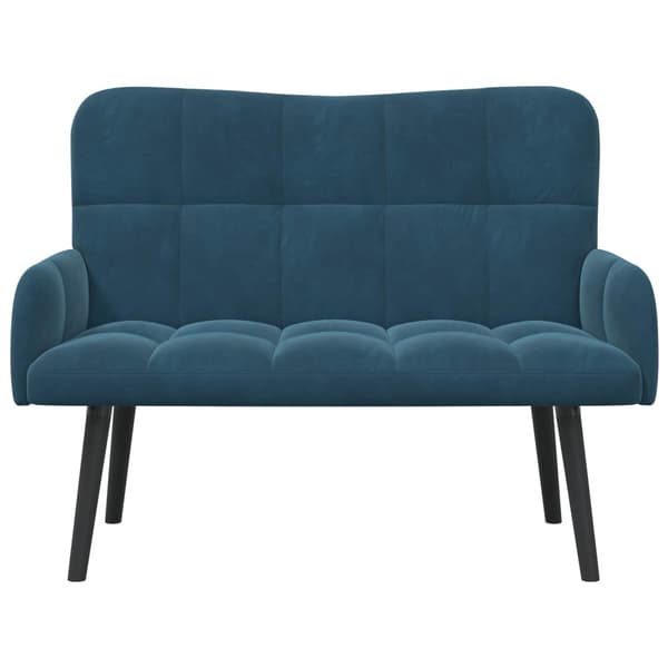 Tvåsitssoffa Blå 115 x 61 x 87 cm Sammet
