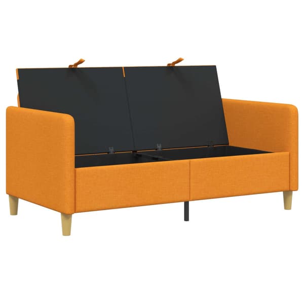 Soffa med förvaring Mörkgul 152 x 78 x 87 cm Polyester