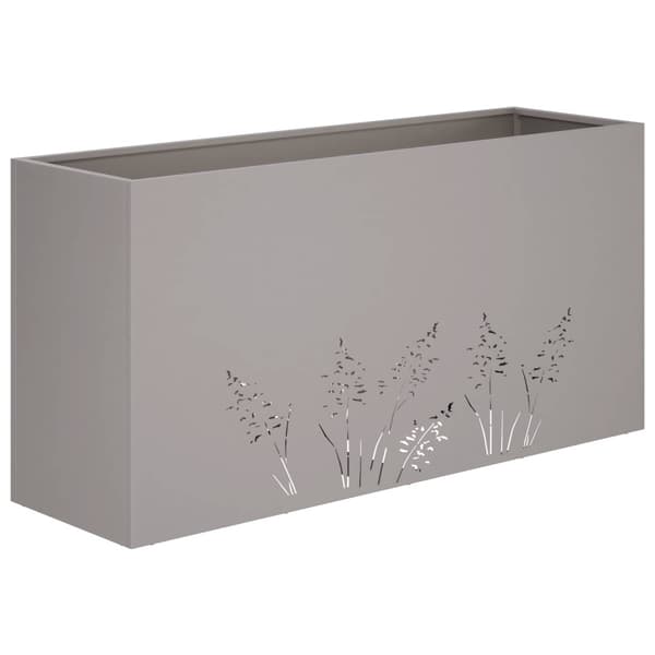 Trädgårdsplanterare 2 st Rostig 100 x 30 x 49 cm