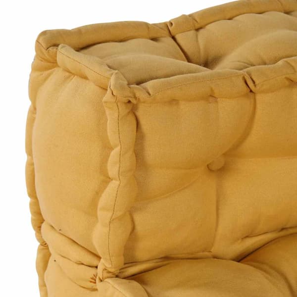 Modulär soffa gul 70x70x54 tyg