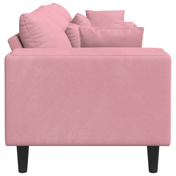 Soffa Rosa 250 x 77 x 76 cm Sammet