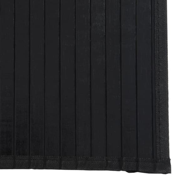 Matta rektangulär svart 60x100 cm bambu