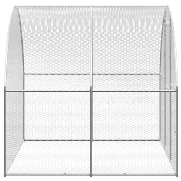 Hönsbur för utomhusbruk 3x6x2 m galvaniserat stål