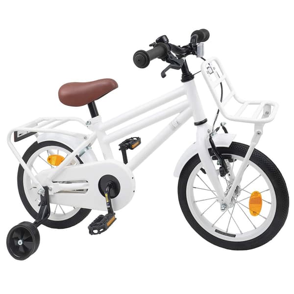 Barncykel 12 Tum för 2-4 åringar Vit