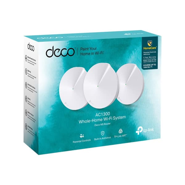 TP-Link DECO M5 - Wifi-system - Wi-Fi 5, Bluetooth - skrivbordsmodell