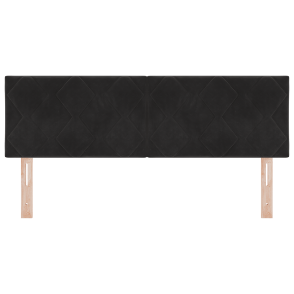 LED huvuddyna Svart 160 cm Sammet