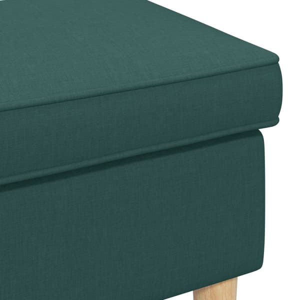 Fotpall Mörkgrön 55 x 35 x 41 cm Polyester