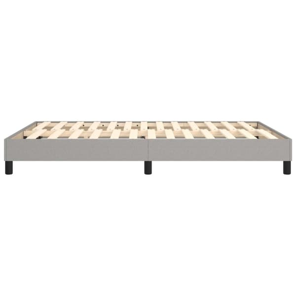 Boxspring-sängram ljusgrå 140x200 cm tyg