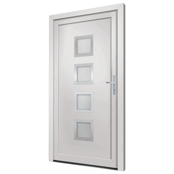 Ytterdörr vit 98x200 cm PVC