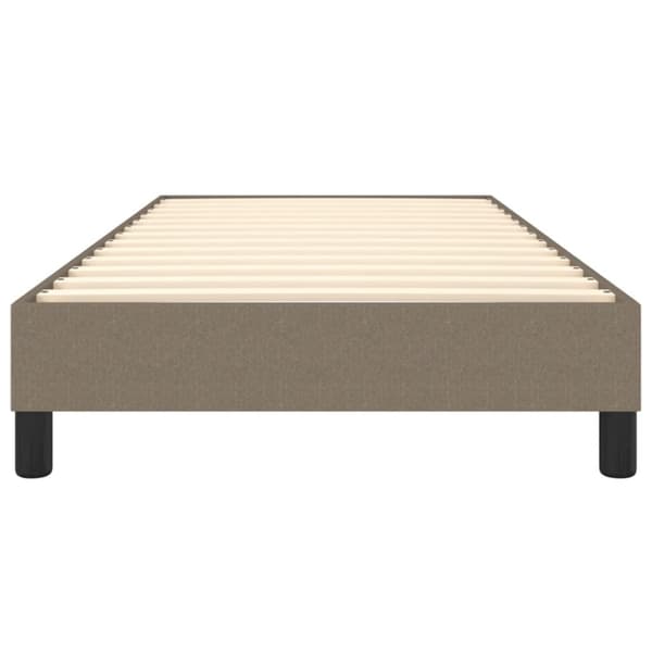 Boxspring-sängram Taupe 80x200cm tyg