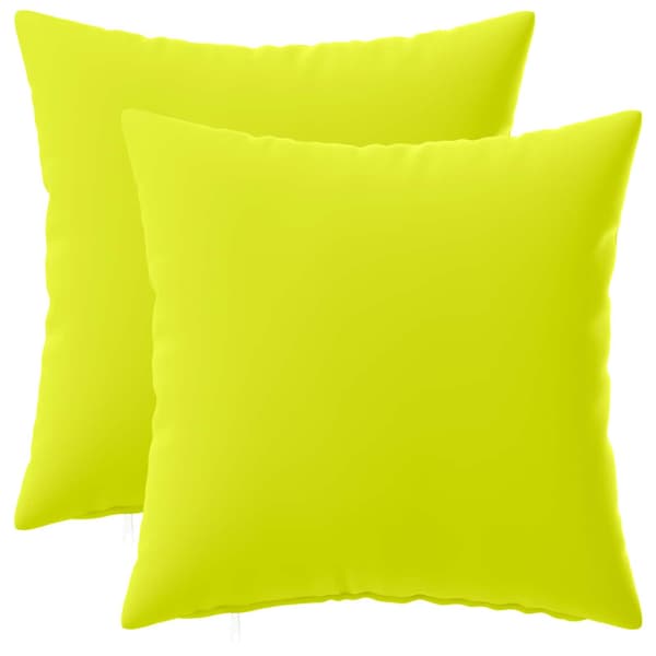 Kuddöverdrag 2 st HEERLEN Klart grön. 40 x 40 cm Polyester