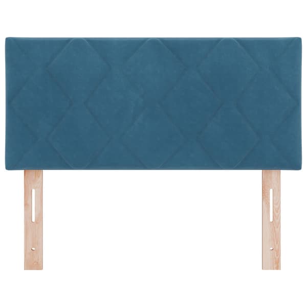 Huvudgavel Mörkblå 90 cm Sammet