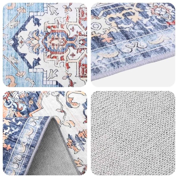 Matta ORIZ Flerfärgsdesign 160 x 160 cm 100% Polyester
