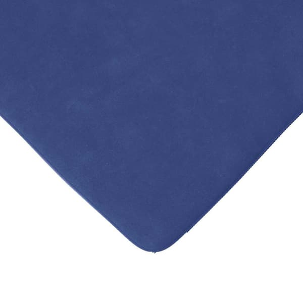 Sittkuddar 4 pcs Polisblå 40 x 40 x 3 cm Sammet