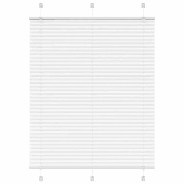 Plisserad persienn vit 110x100 cm tyg bredd 109,4cm polyester