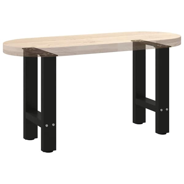 Soffbordsben svarta 2 st 28x(42-43) cm stål