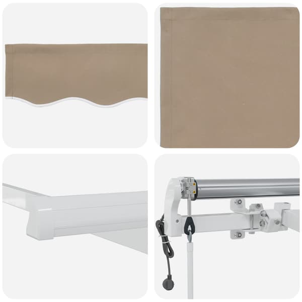Elektrisk Retraktabel Markis Beige 500 × 350 cm
